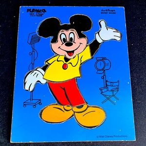 Vintage Disney Playskool Puzzle Mickey Mouse